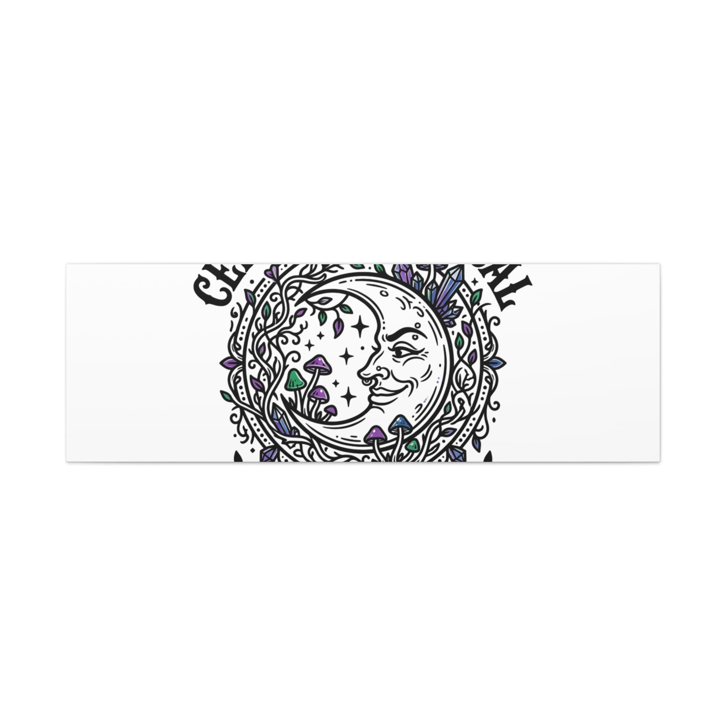 Certified Magical Menace Canvas | witchy goblincore celestial art