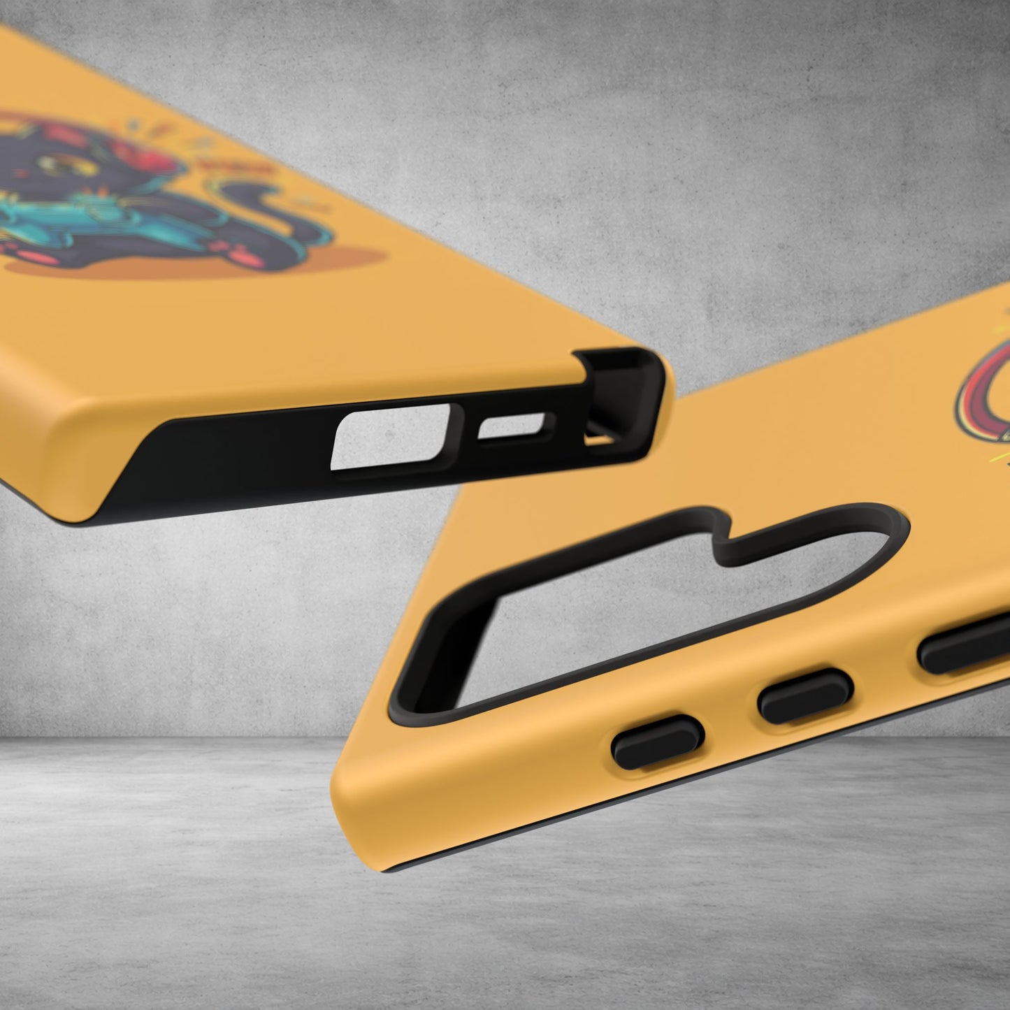 Cute Gamer Cat Phone Case - 'Pew Pew' Controller Design