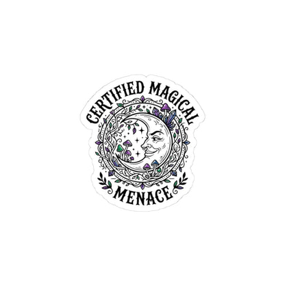 Certified Magical Menace Sticker | witchy, goblincore, celestial aesthetic