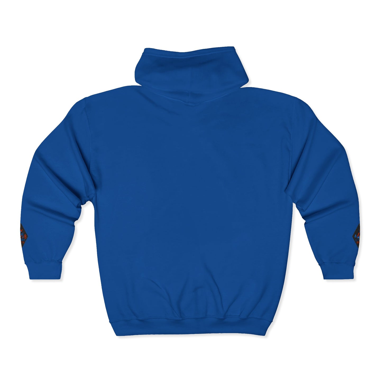 A Blue Ember Creative Diamond Zip Hoodie – Small Card Graphic