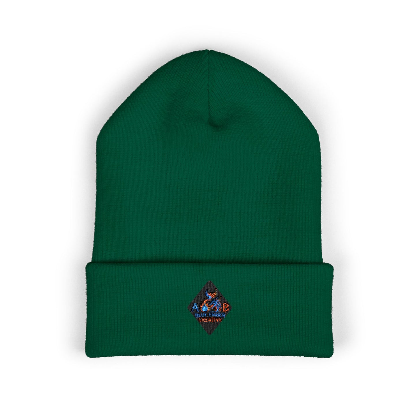 A Blue Ember Creative - Embroidered Diamond Cuffed Beanie