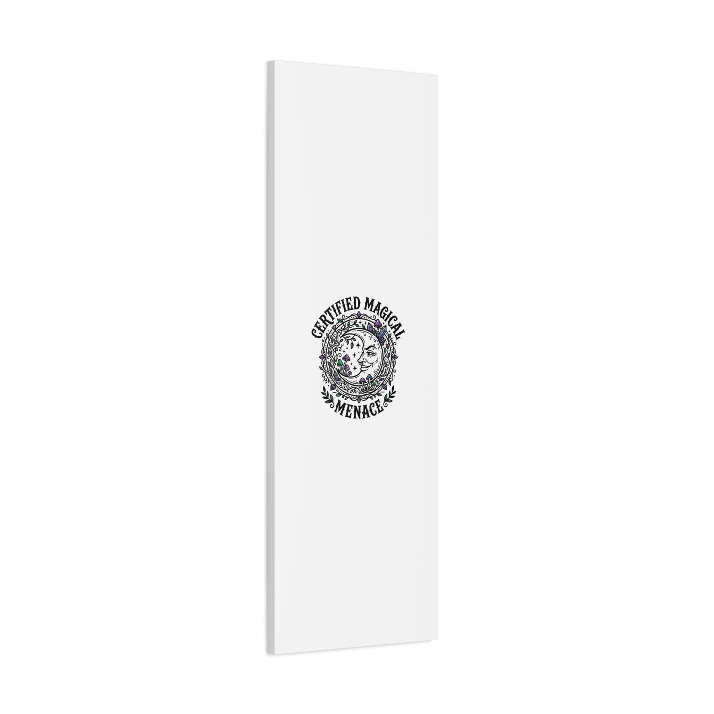 Certified Magical Menace Canvas | witchy goblincore celestial art