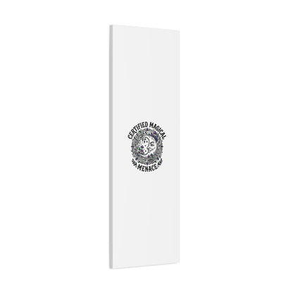 Certified Magical Menace Canvas | witchy goblincore celestial art