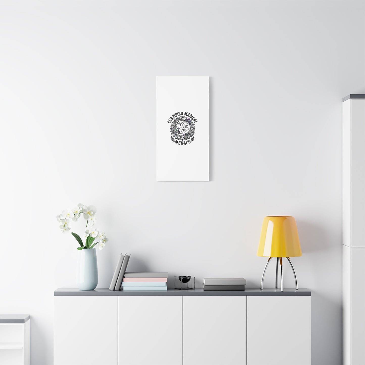 Certified Magical Menace Canvas | witchy goblincore celestial art