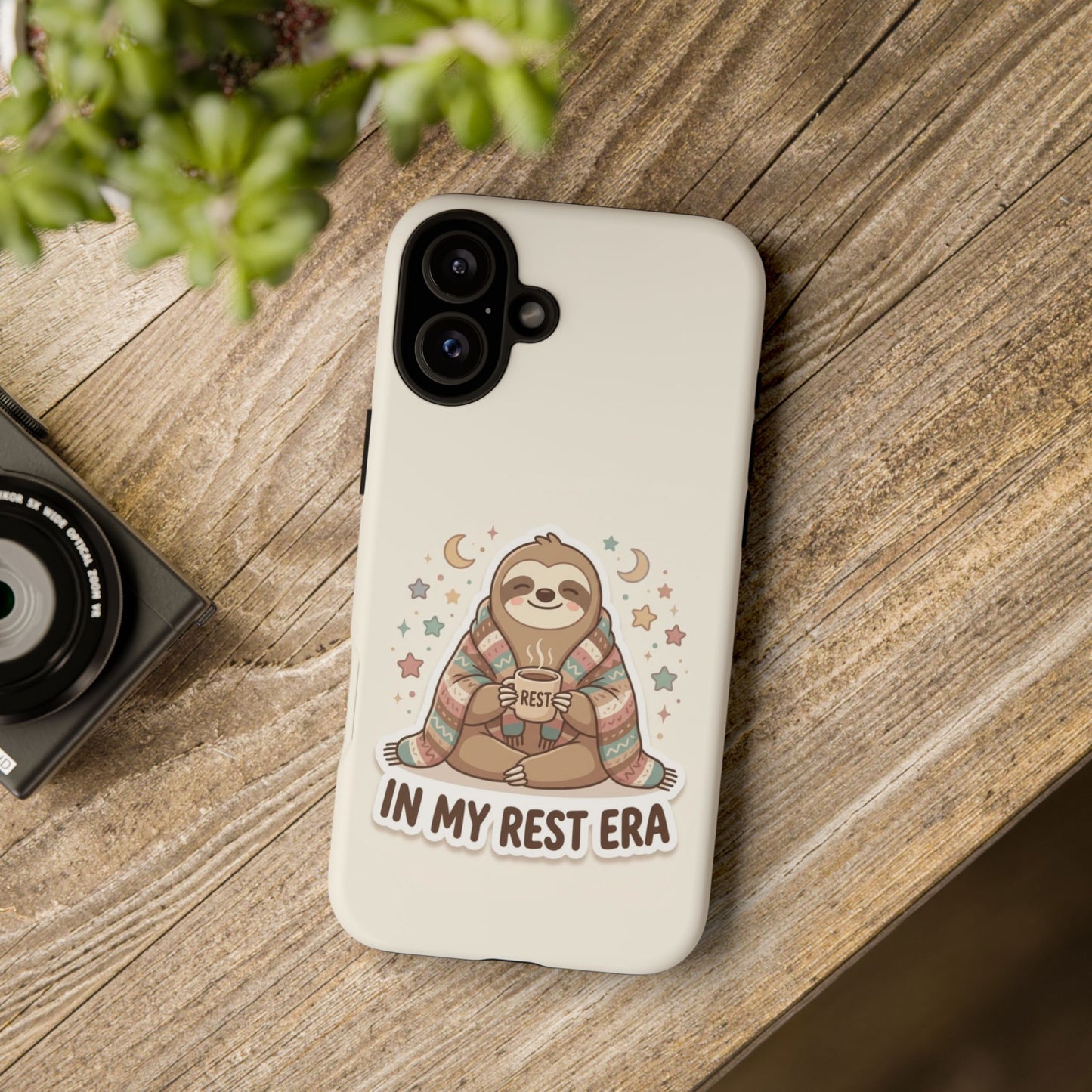 Phone Case — "In My Rest Era" Sloth Cozy Cute Protective Case