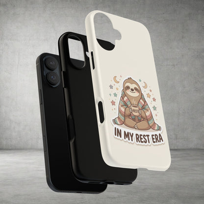 Phone Case — "In My Rest Era" Sloth Cozy Cute Protective Case