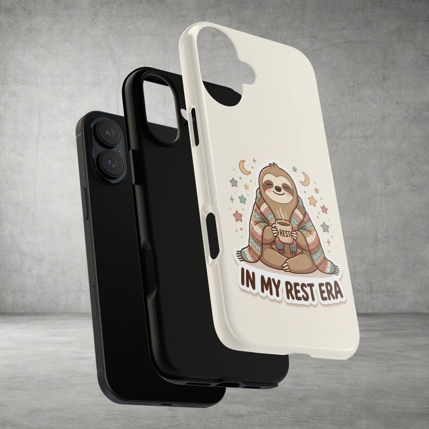 Phone Case — "In My Rest Era" Sloth Cozy Cute Protective Case
