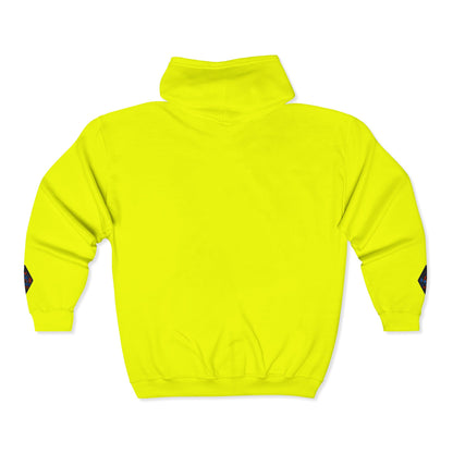 A Blue Ember Creative Diamond Zip Hoodie – Small Card Graphic