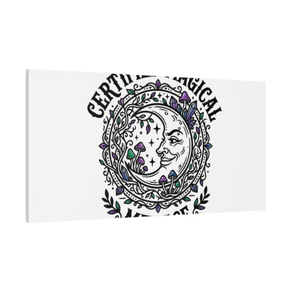 Certified Magical Menace Canvas | witchy goblincore celestial art