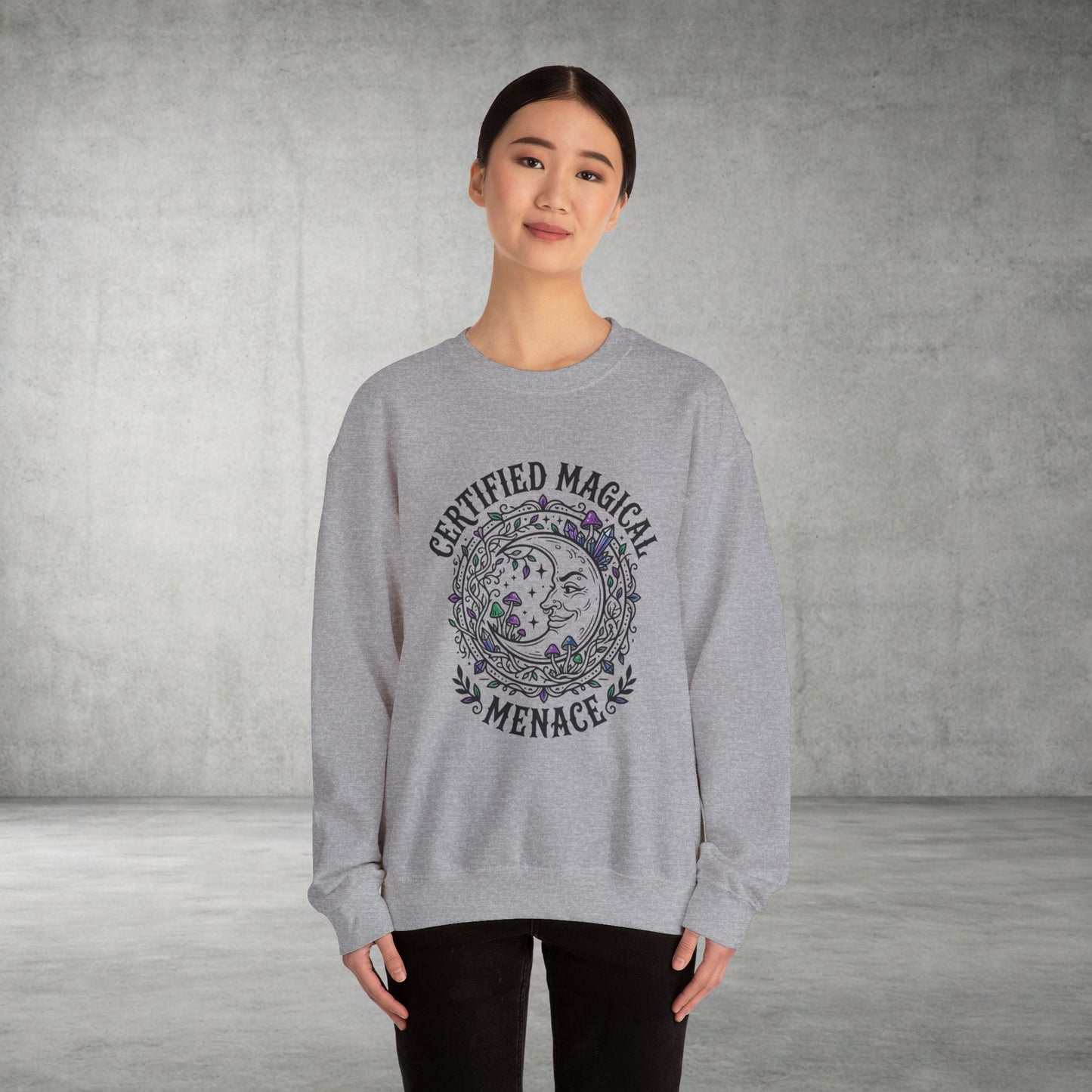 Certified Magical Menace Sweatshirt | witchy, goblincore, celestial vibes