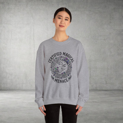 Certified Magical Menace Sweatshirt | witchy, goblincore, celestial vibes