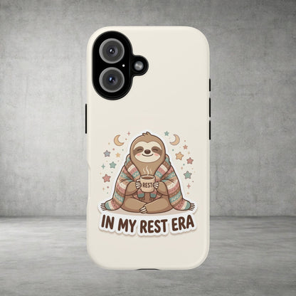 Phone Case — "In My Rest Era" Sloth Cozy Cute Protective Case