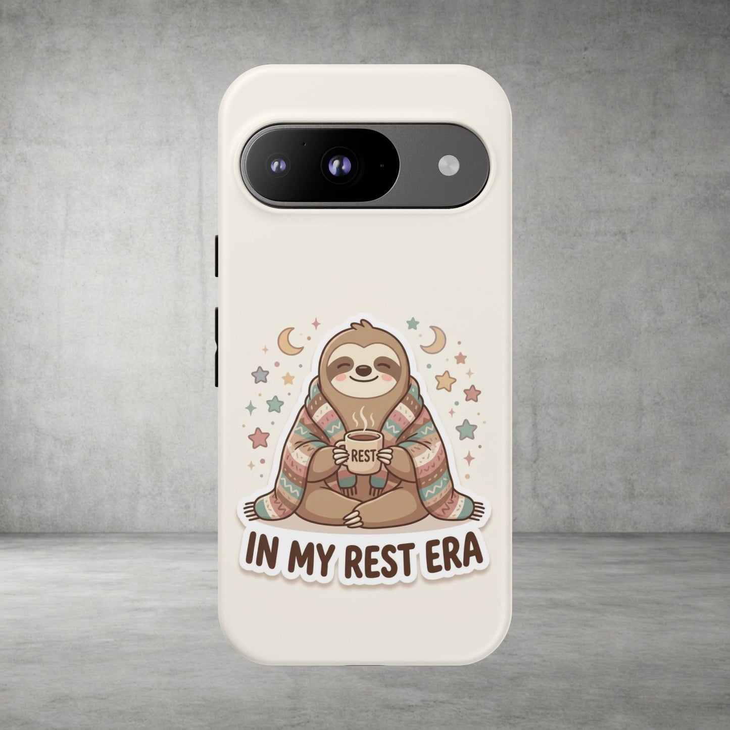 Phone Case — "In My Rest Era" Sloth Cozy Cute Protective Case