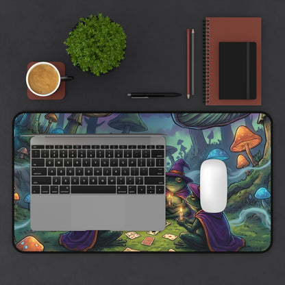 Mystic Mushroom Witches Desk Mat — Fantasy Gaming Mousepad