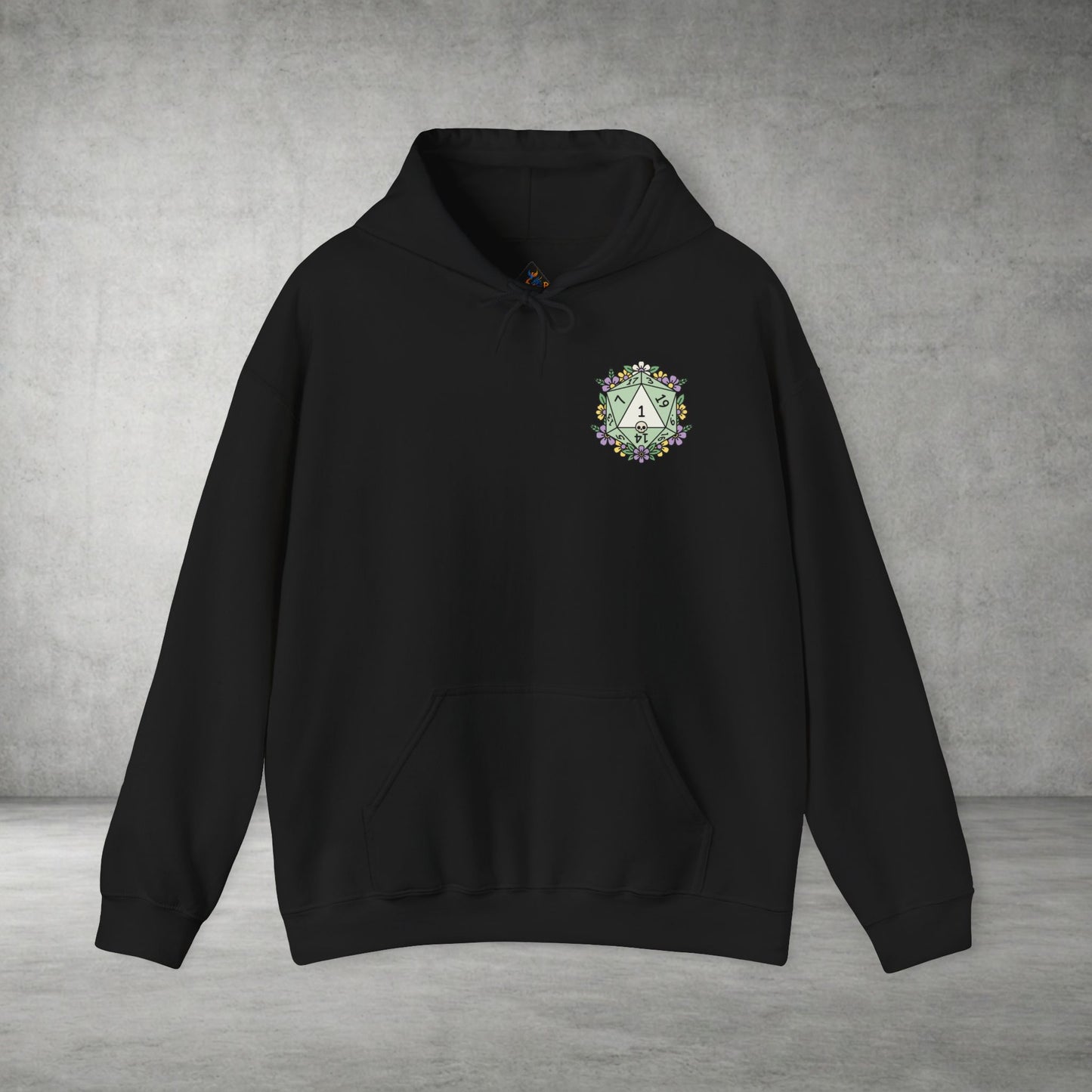 Floral Monogram 'A' Crest Hoodie - Botanical Initial Sweatshirt