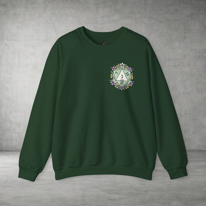 D20 Floral Crest Crewneck Sweatshirt