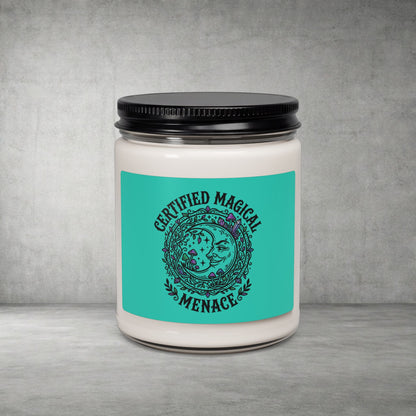 Certified Magical Menace Candle | Witchy, goblincore, celestial soy candle
