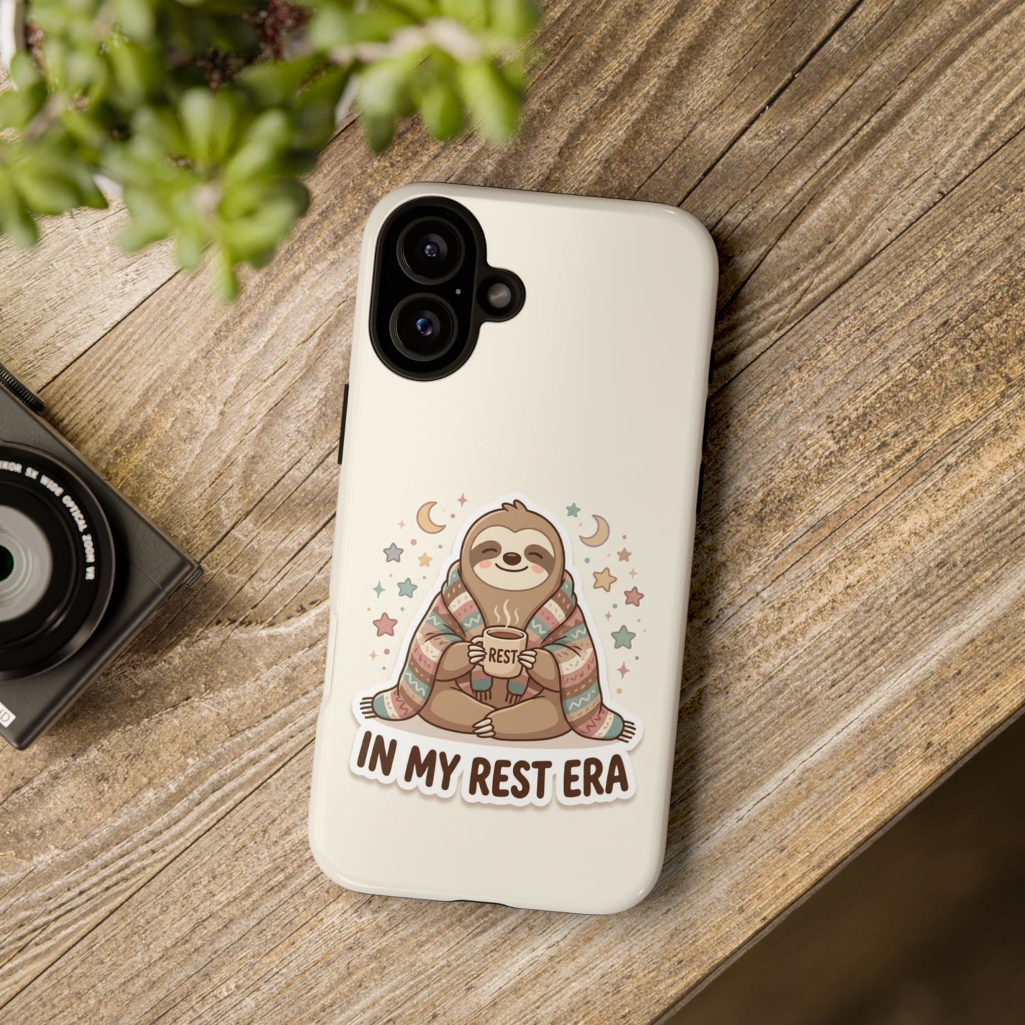 Phone Case — "In My Rest Era" Sloth Cozy Cute Protective Case