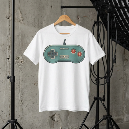 Retro Game Controller T-Shirt — Vintage Console Gamer Tee