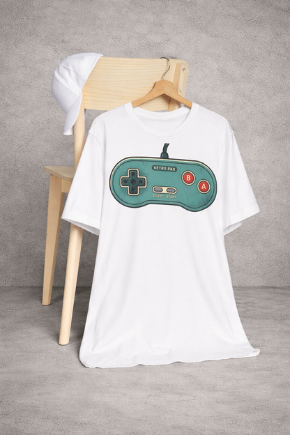 Retro Game Controller T-Shirt — Vintage Console Gamer Tee