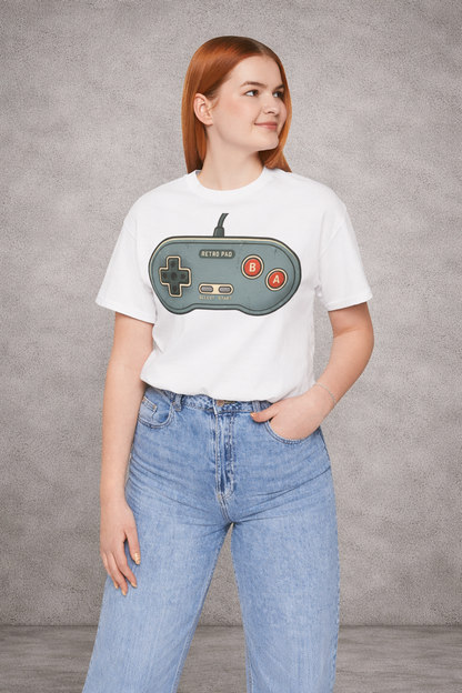 Retro Game Controller T-Shirt — Vintage Console Gamer Tee