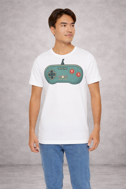 Retro Game Controller T-Shirt — Vintage Console Gamer Tee