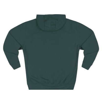 A Blue Ember Creative Geometric Diamond Hoodie — Small Chest Logo Pullover