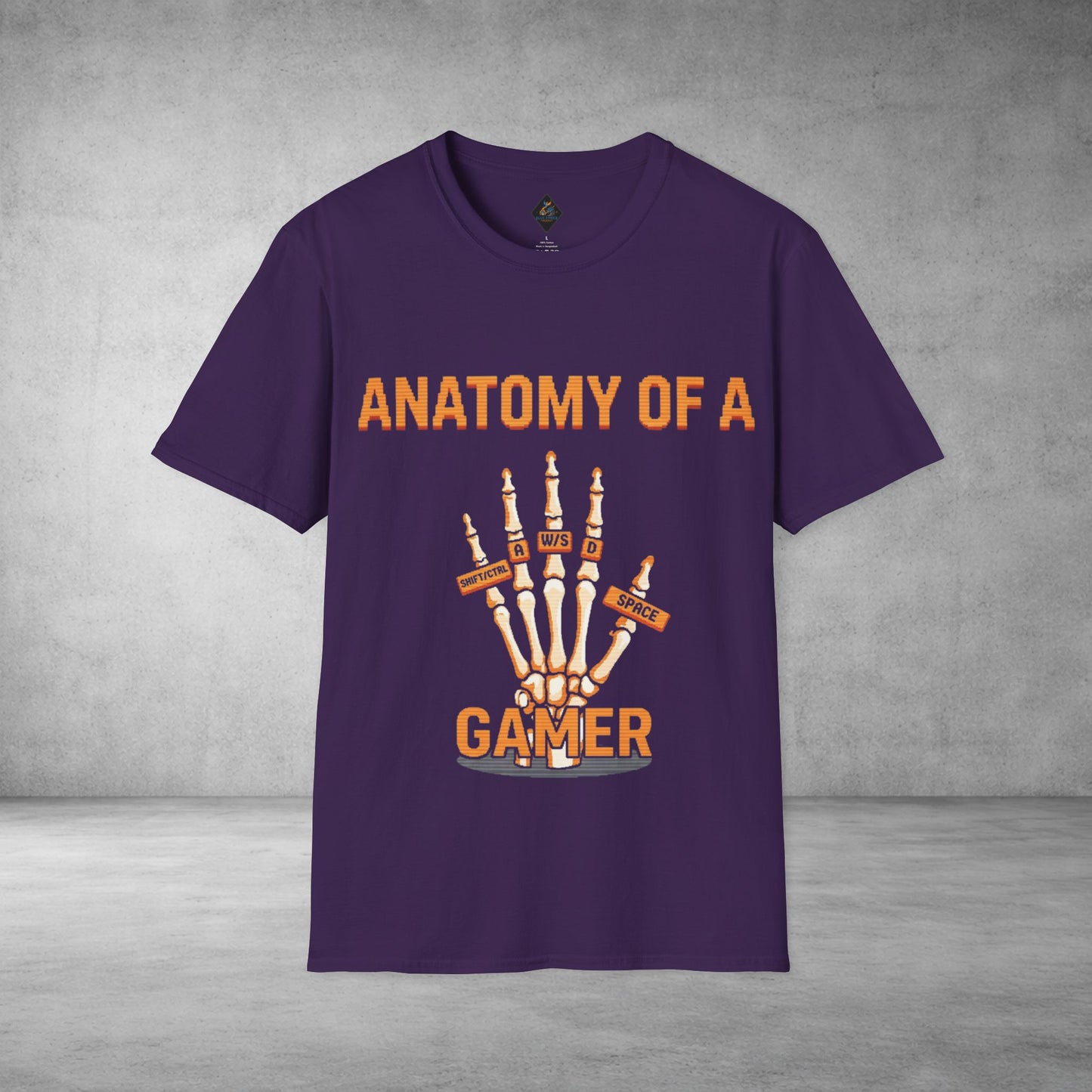 Anatomy of a Gamer T-Shirt — Skeleton Hand Gamer Tee