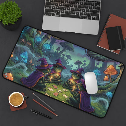 Mystic Mushroom Witches Desk Mat — Fantasy Gaming Mousepad
