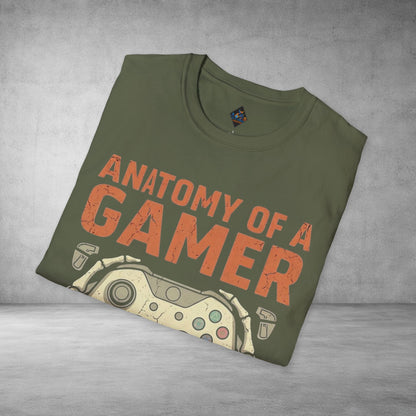 Anatomy of a Gamer T-Shirt – Retro Controller Graphic Tee for Gamers