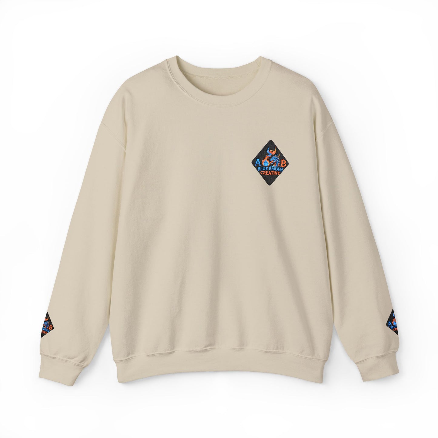 A Blue Ember Patch Crewneck Sweatshirt
