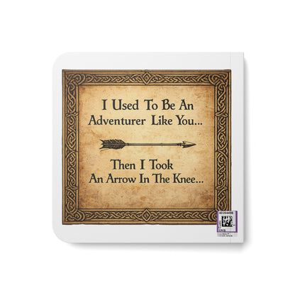 Board Book — “I Used To Be An Adventurer Like You… Then I Took An Arrow In The Knee” Vintage Fantasy Quote