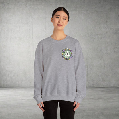 D20 Floral Crest Crewneck Sweatshirt
