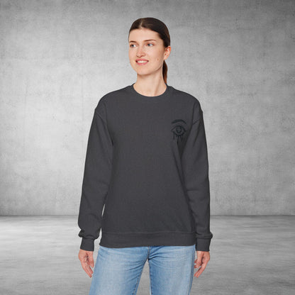 Crewneck Sweatshirt — 'Wake Yo Game Up, Let’s Game' Dripping Eye Gamer Design