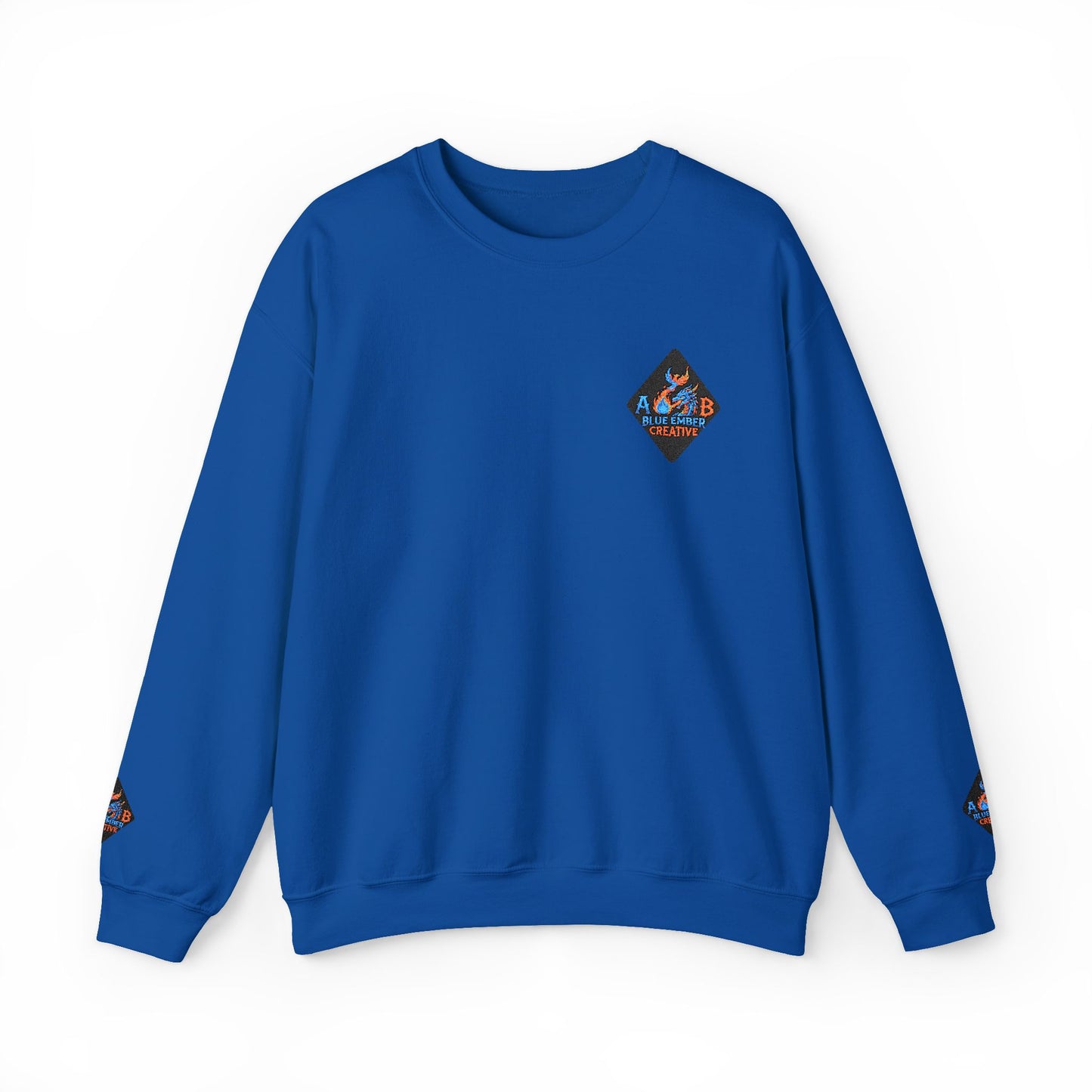 A Blue Ember Patch Crewneck Sweatshirt