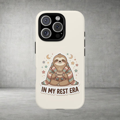 Phone Case — "In My Rest Era" Sloth Cozy Cute Protective Case