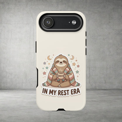 Phone Case — "In My Rest Era" Sloth Cozy Cute Protective Case