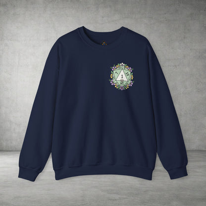 D20 Floral Crest Crewneck Sweatshirt