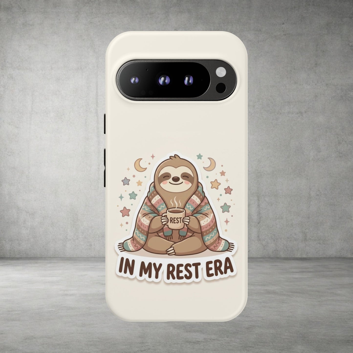 Phone Case — "In My Rest Era" Sloth Cozy Cute Protective Case