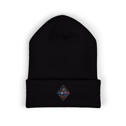 A Blue Ember Creative - Embroidered Diamond Cuffed Beanie