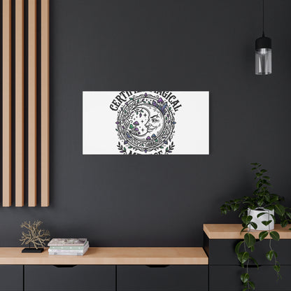 Certified Magical Menace Canvas | witchy goblincore celestial art