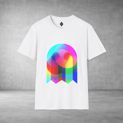 Color Prism Heart T-Shirt — Vibrant Abstract Rainbow Graphic Tee