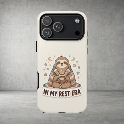 Phone Case — "In My Rest Era" Sloth Cozy Cute Protective Case