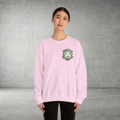 D20 Floral Crest Crewneck Sweatshirt