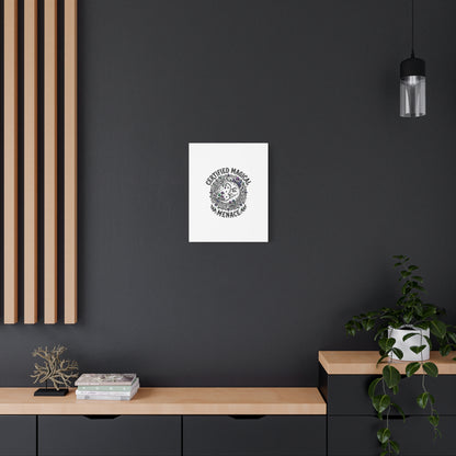 Certified Magical Menace Canvas | witchy goblincore celestial art