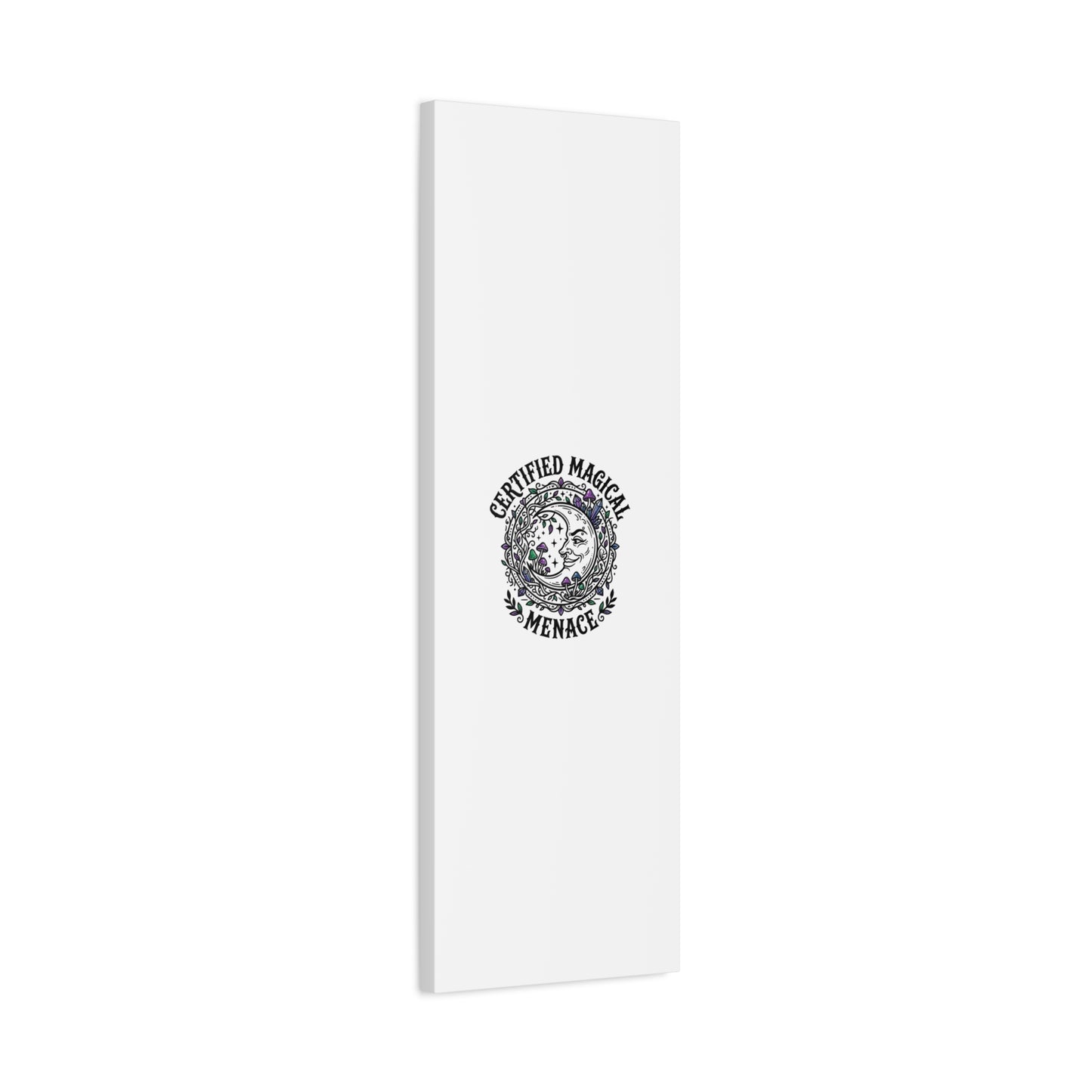 Certified Magical Menace Canvas | witchy goblincore celestial art