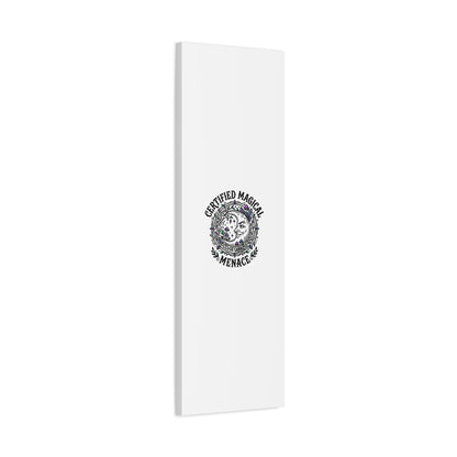 Certified Magical Menace Canvas | witchy goblincore celestial art