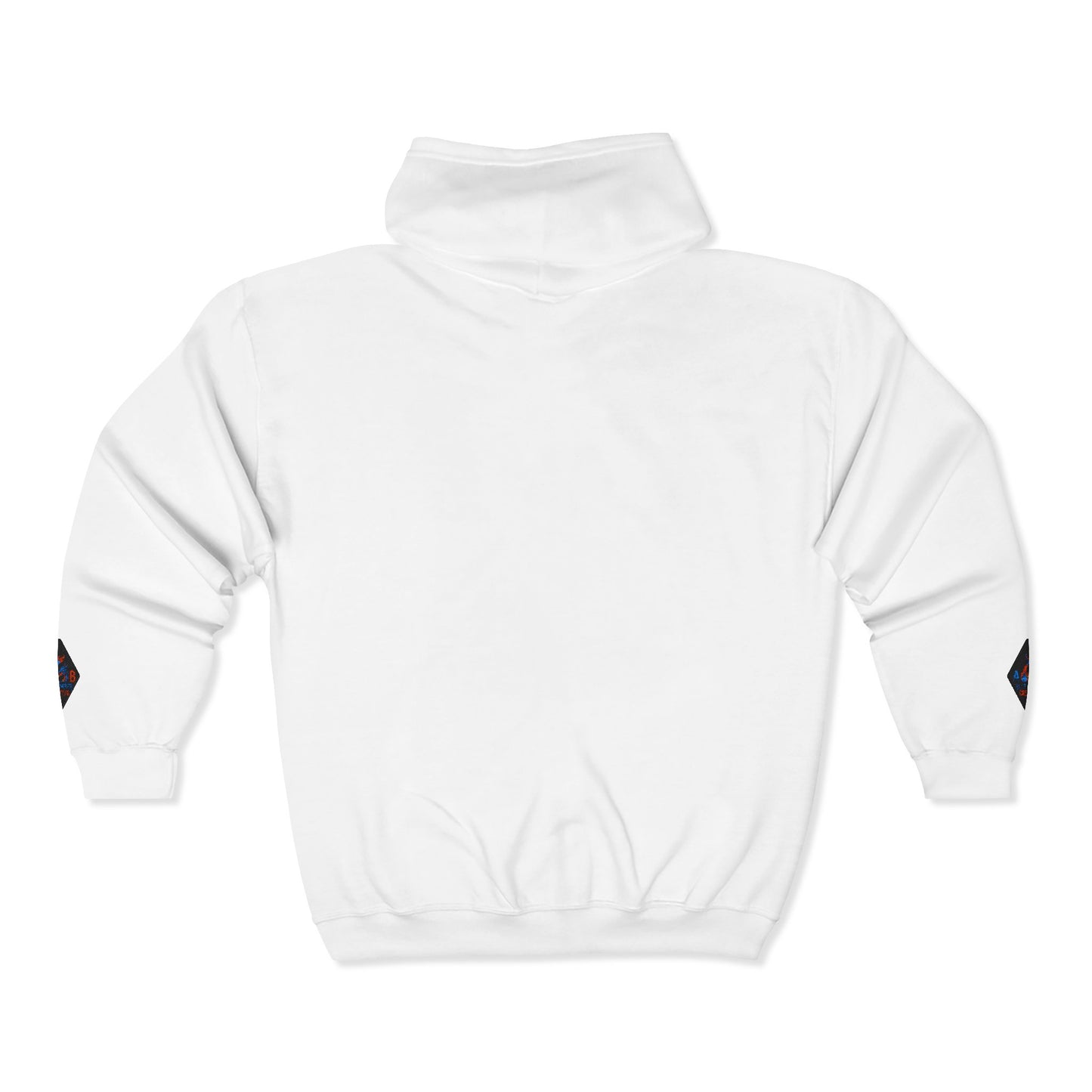 A Blue Ember Creative Diamond Zip Hoodie – Small Card Graphic