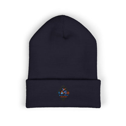 A Blue Ember Creative - Embroidered Diamond Cuffed Beanie