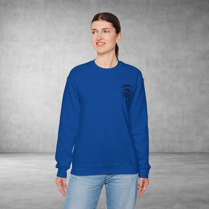Crewneck Sweatshirt — 'Wake Yo Game Up, Let’s Game' Dripping Eye Gamer Design